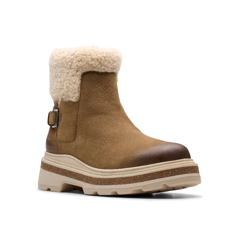 Women's Clarks Hencroft Madi Waterproof Color: Dark Sand