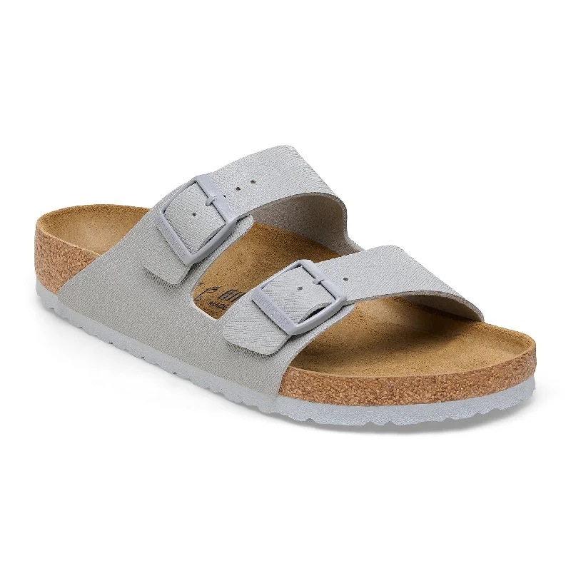 Birkenstock Arizona saffiano stone coin Birko-Flor