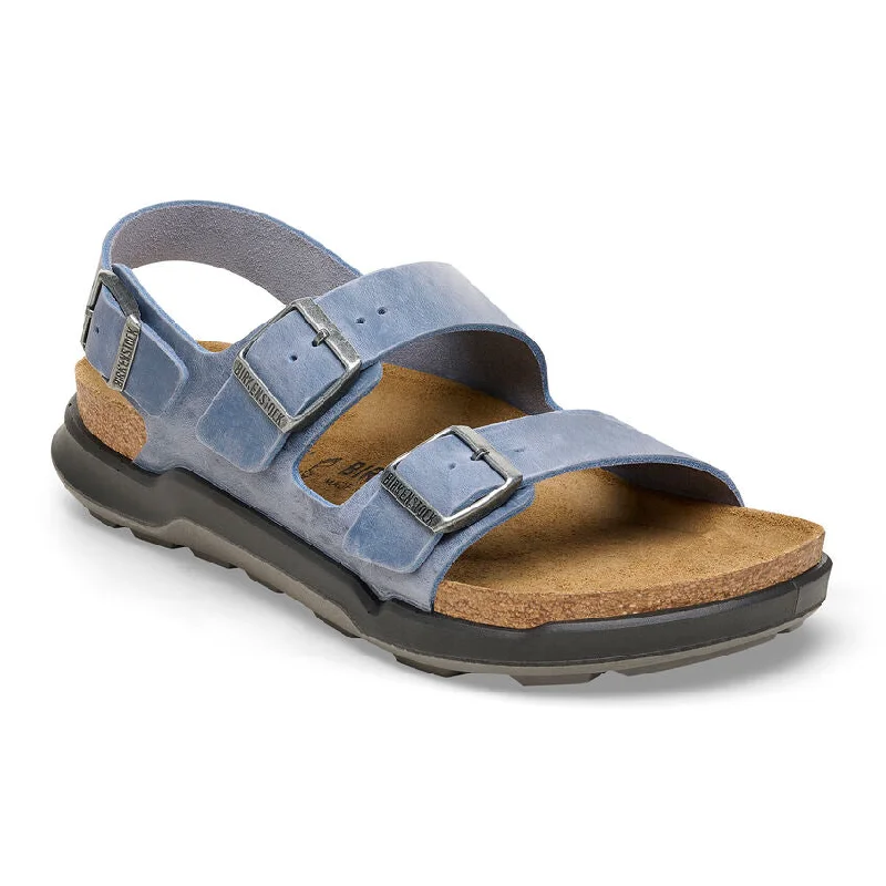 Birkenstock Men's Milano Rugged elemental blue oiled leather