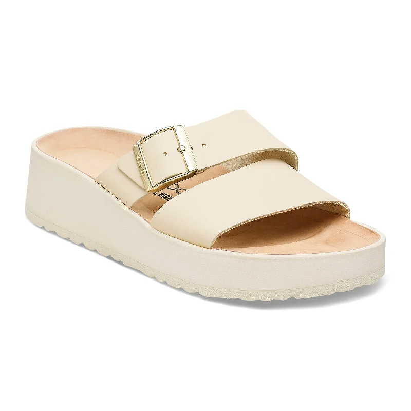 Papillio Almina ecru leather by Birkenstock