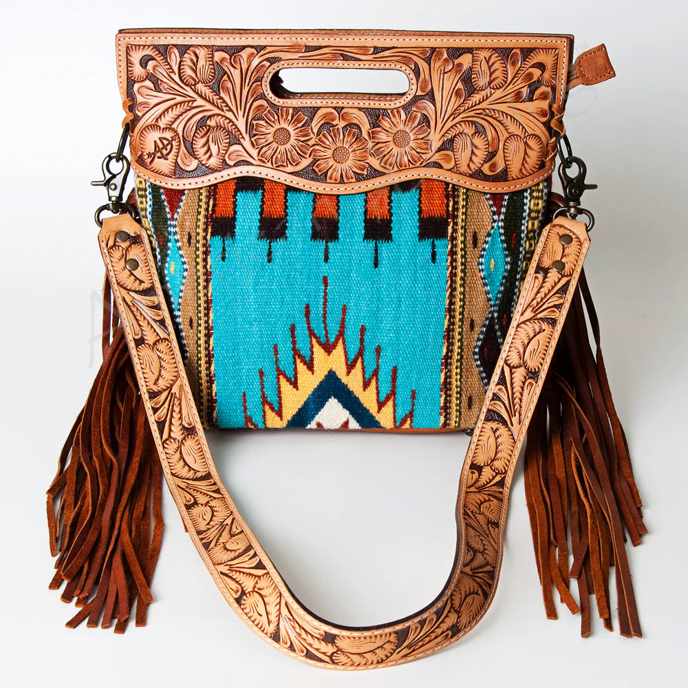 American Darling Turquoise Blanket Purse