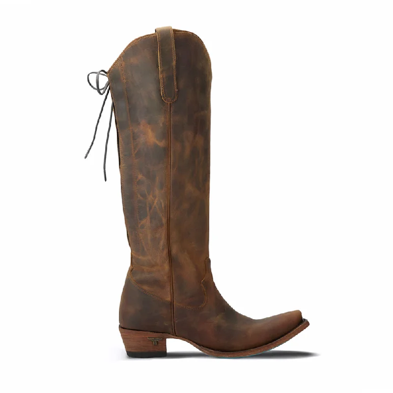 Olivia Jane Corset Snip Toe Zippered Cowboy Boots